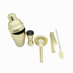 Set cocteles dorado x5