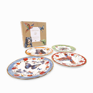 Plato Tesoro jungla redondo 20cm setx4-2-AMBIENTE GOURMET MÉXICO