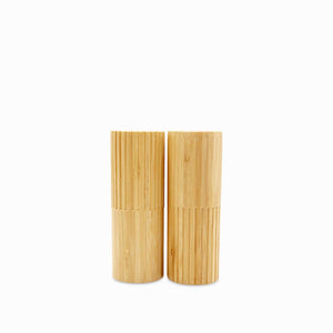Set salero y pimentero en bambú-2-AMBIENTE GOURMET MÉXICO