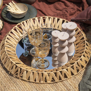 Vela Romano beige 15cm-4-AMBIENTE GOURMET MÉXICO