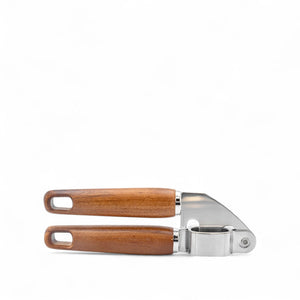Prensador ajo mango acacia
