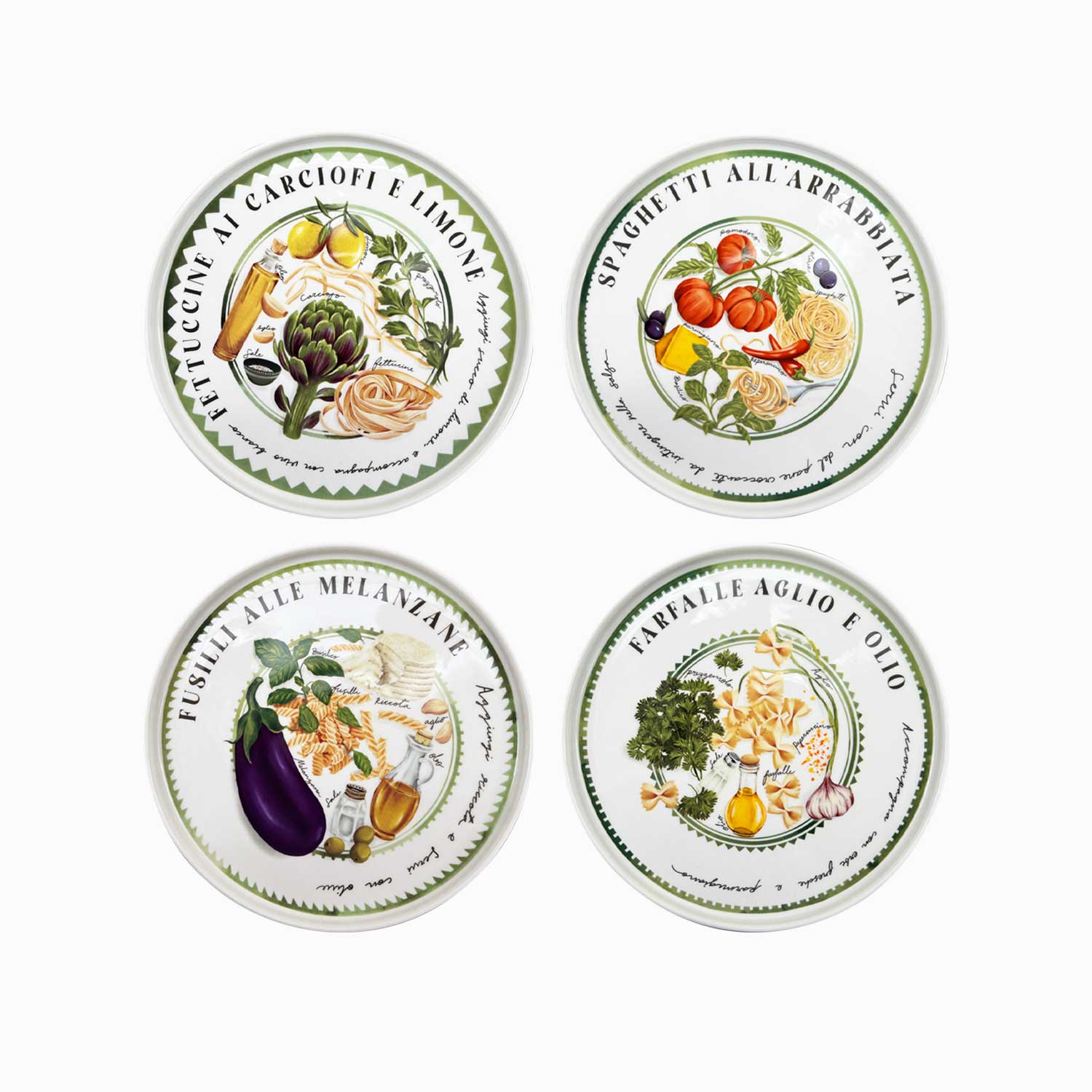 Plato Trattoria 27cm set x4-1-AMBIENTE GOURMET MÉXICO
