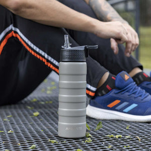 Termo doble pared con pitillo gris-2-AMBIENTE GOURMET MÉXICO