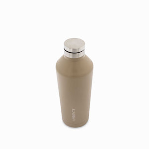 Botella doble pared en acero taupe
