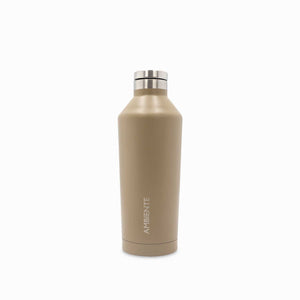 Botella doble pared en acero taupe