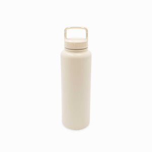 Termo doble pared beige 1 litro