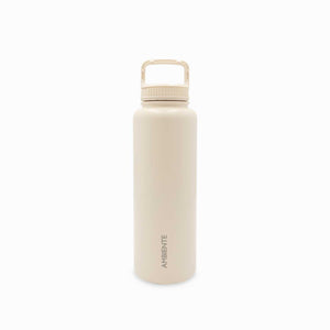 Termo doble pared beige 1 litro