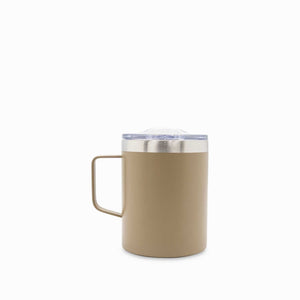 Mug doble pared en acero taupe 420ml