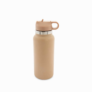 Termo doble pared con pitillo almendra 1000ml