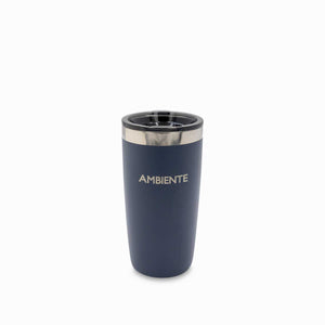 Vaso doble pared acero azul oscuro 320ml