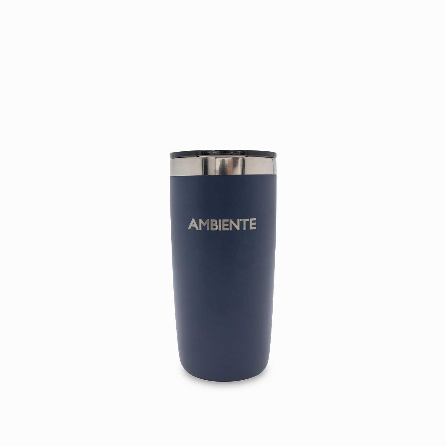 Vaso doble pared acero azul oscuro 320ml