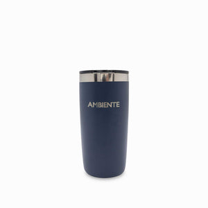 Vaso doble pared acero azul oscuro 320ml