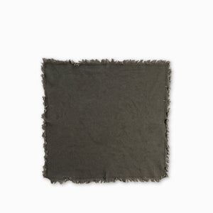 Servilleta de tela flecos verde setx2