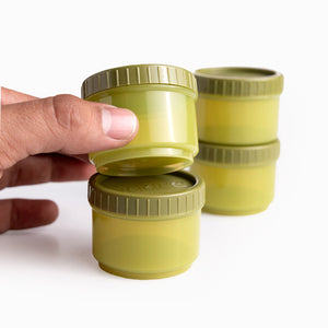 Set Recipientes Para Salsas Verde 40 Ml