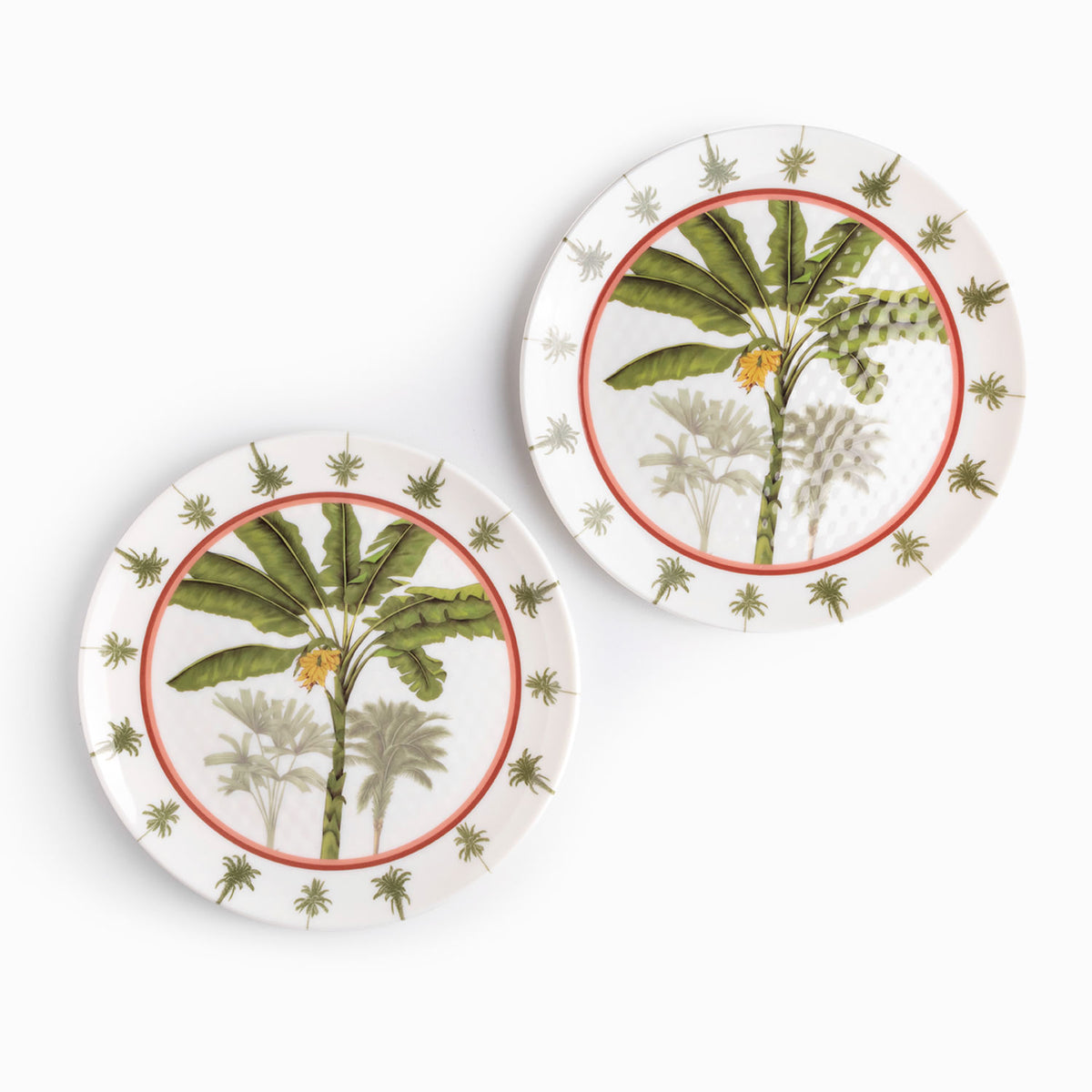 Plato Palmeras 26 Cm Set X2