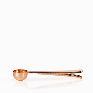 Cuchara de cafe con clip copper