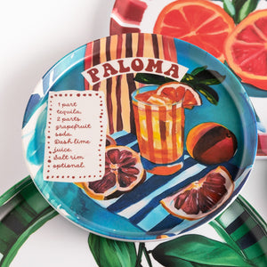 Platos melamina serie cocteles set x8