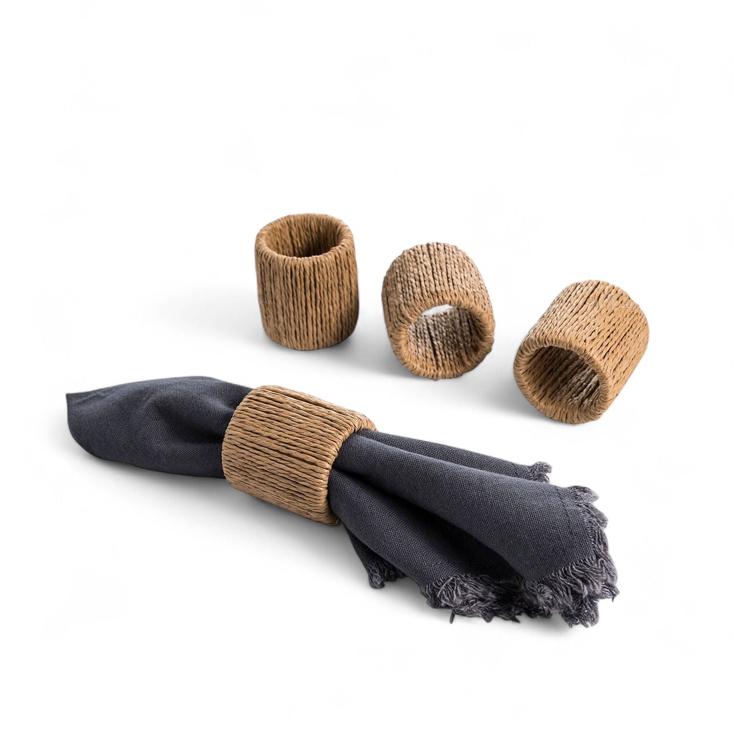 Aros de servilleta arena setx4 - Ambiente Gourmet México