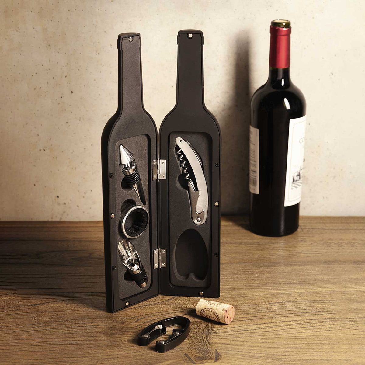 Botella de vino setx5 piezas - Ambiente Gourmet México