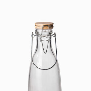 Botella Tapa Madera 1000Ml