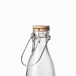 Botella Tapa Madera 1000Ml