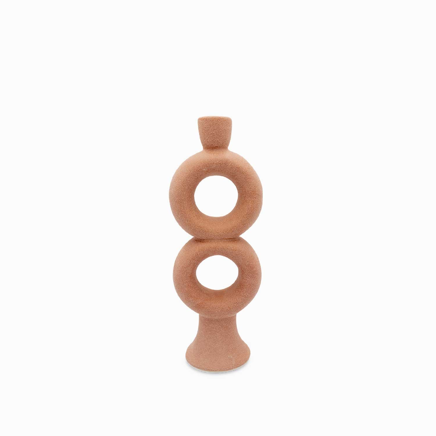 Candelabro doble aro café - Ambiente Gourmet México