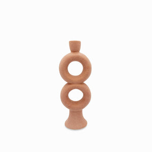 Candelabro doble aro café - Ambiente Gourmet México