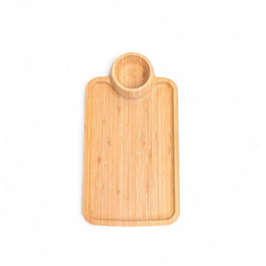 Charola en bambú con salsera - Ambiente Gourmet México