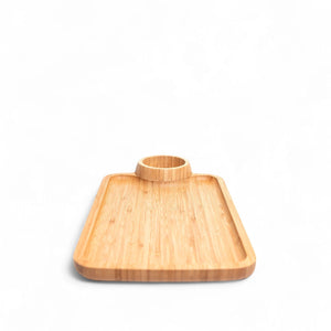 Charola en bambú con salsera - Ambiente Gourmet México
