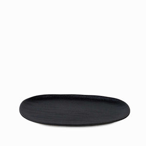 Charola oval negro mate 30cm - Ambiente Gourmet México