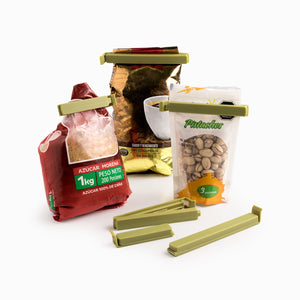 Clips Para Bolsas Verde Set X6 - Ambiente Gourmet México