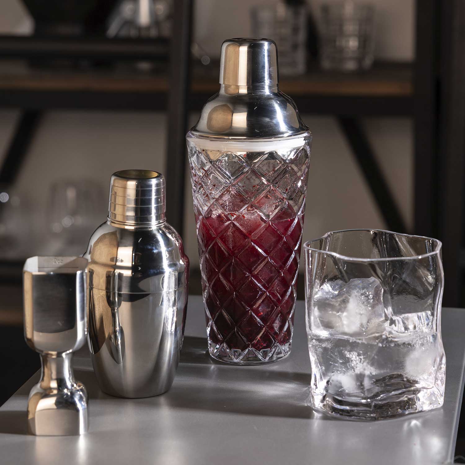 Coctelera milano en vidrio 400ml - Ambiente Gourmet México