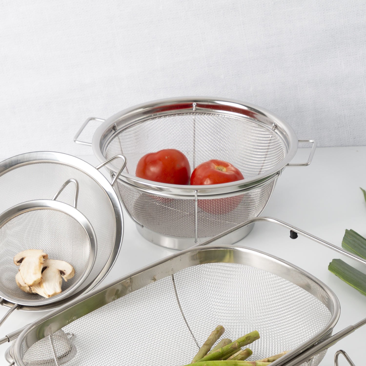 Colador canasta en acero inox 25 cm - Ambiente Gourmet México