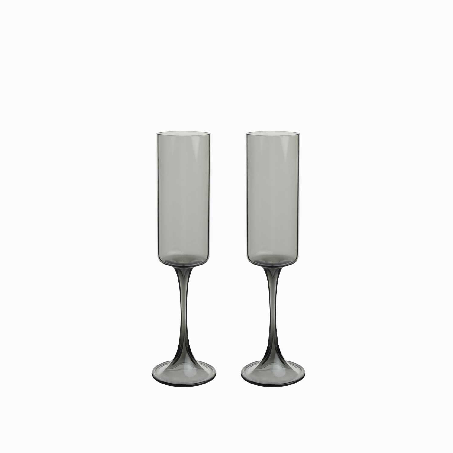 Copa champagne gris 230ml setx2