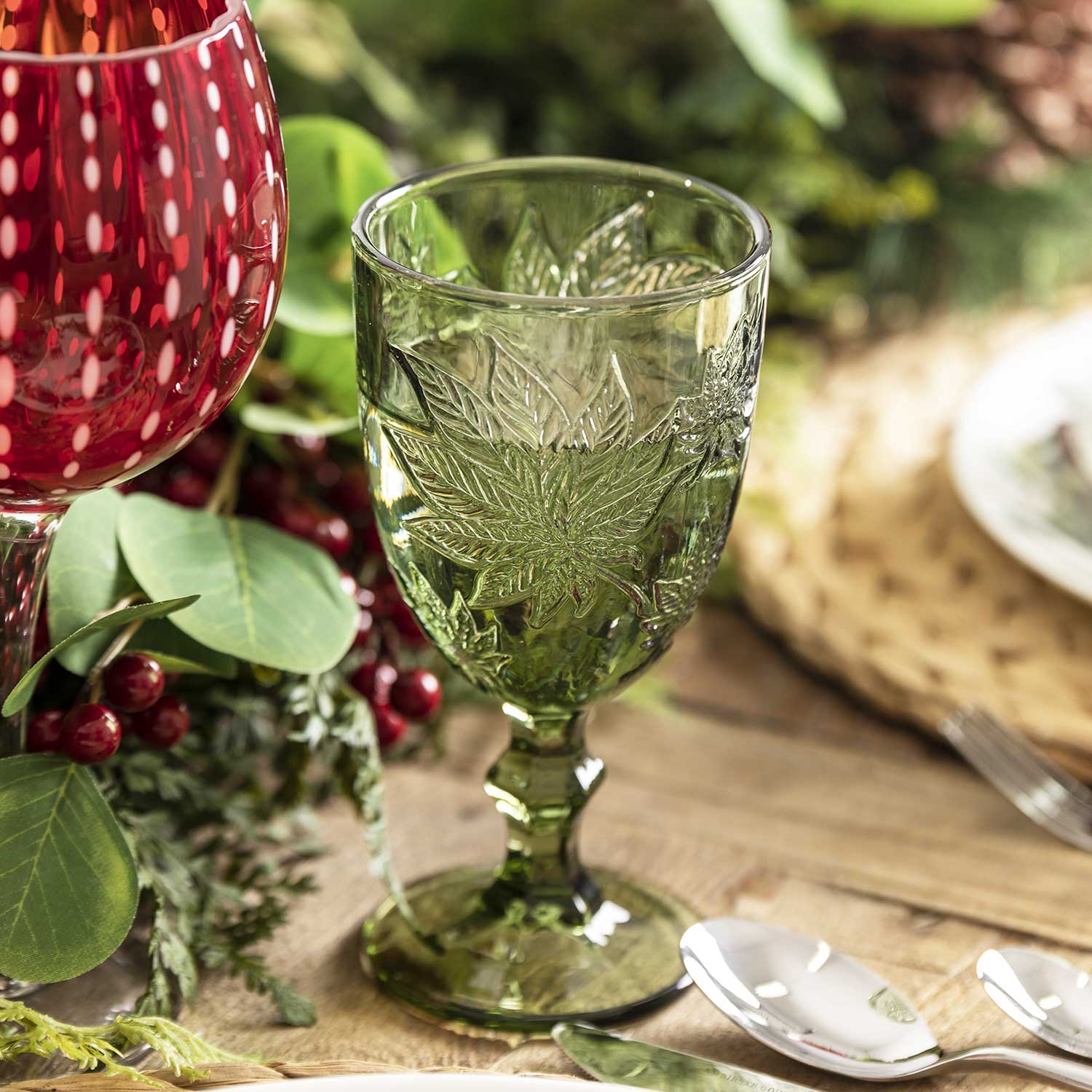 Copa hoja cannabis setx2 - Ambiente Gourmet México