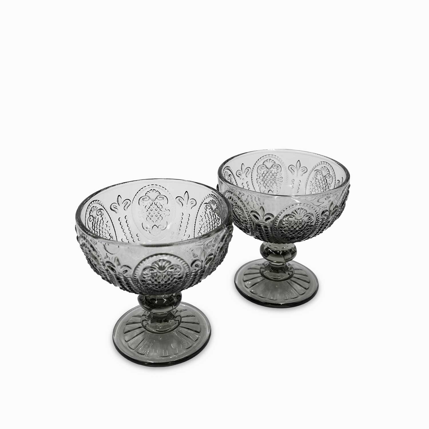 Copa para helado Kenia gris 280ml setx2