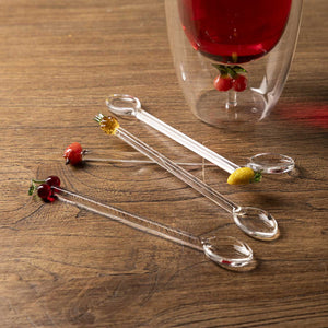 Cucharas de vidrio frutas set x4 - Ambiente Gourmet México