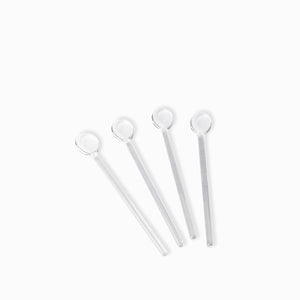 Cucharas pequenas en vidrio setx4 - Ambiente Gourmet México