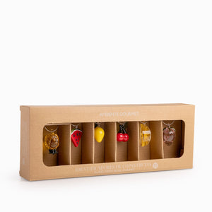 Identificadores de copas frutas set x6 - Ambiente Gourmet México