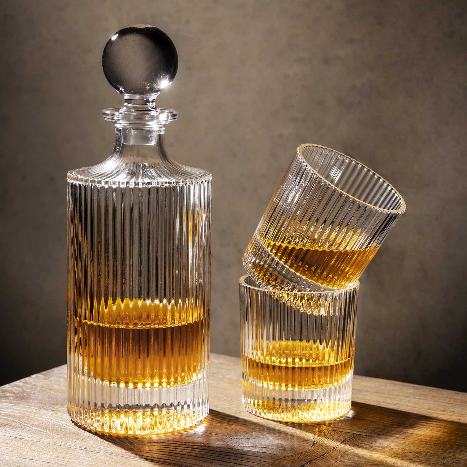 Licorera y vasos para licor dublin setx3 - Ambiente Gourmet México