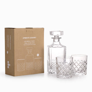 Licorera y vasos para licor lago setx3 - Ambiente Gourmet México