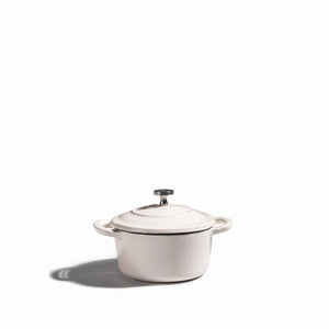 Mini olla blanca 10cm en hierro fundido - Ambiente Gourmet México