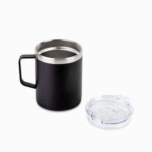 Mug doble pared en acero negro - Ambiente Gourmet México