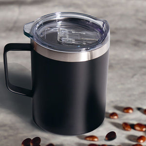 Mug doble pared en acero negro - Ambiente Gourmet México