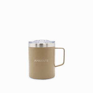 Mug doble pared en acero taupe 420ml - Ambiente Gourmet México