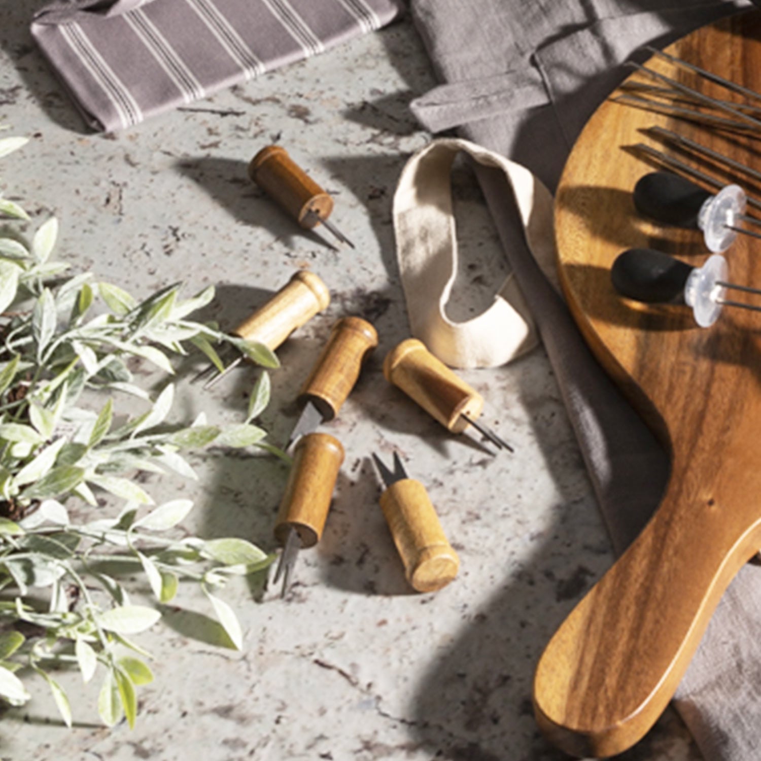 Pinchos para mazorca en acacia - Ambiente Gourmet México