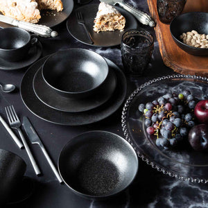 Plato mediano negro mate setx4 - Ambiente Gourmet México