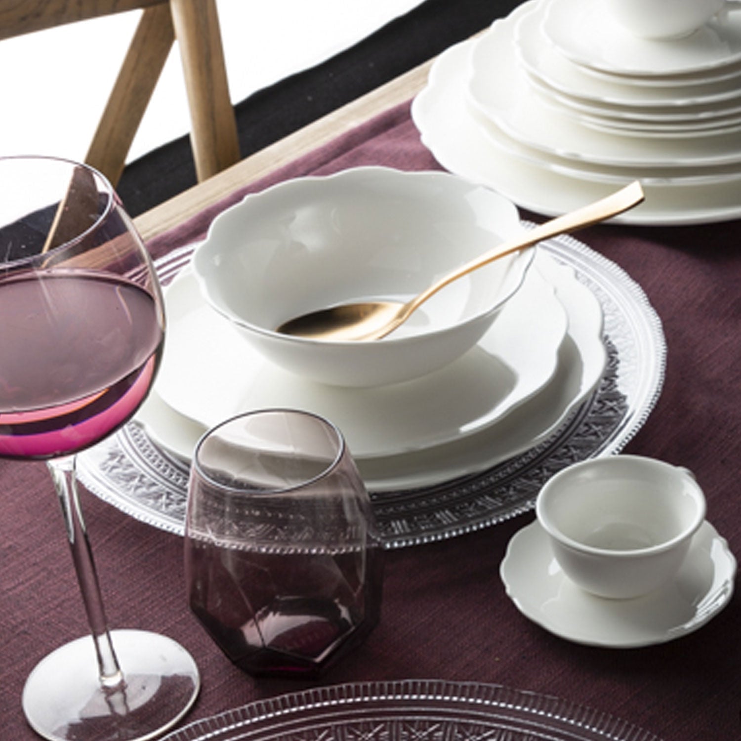 Plato mediano opra 22 cm setx4 - Ambiente Gourmet México