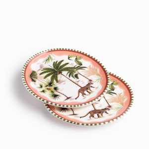 Plato Palmeras Cheetah 20 Cm Set X2 - Ambiente Gourmet México