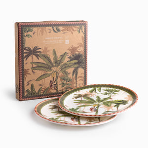 Plato Palmeras Mono 20 Cm Set X2 - Ambiente Gourmet México